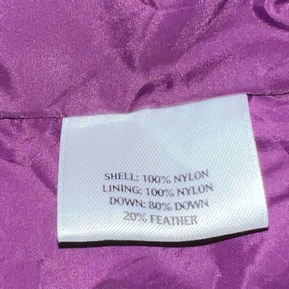 NWOT Eileen Fisher Purple Down puffer zip front vest size Women's S - Picture 9 of 10